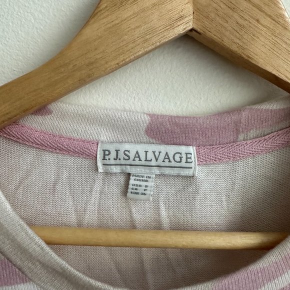 NWT P.J SALVAGE WOMEN'S LOUNGEWEAR PEACHY OATMEAL LONGSLEEVE PARTY L/S TOP SMALL - Picture 3 of 7